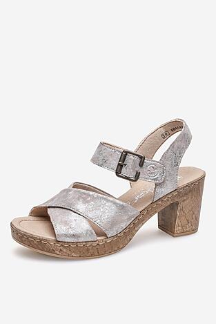 Sandały Rieker 66853-90 Złoty