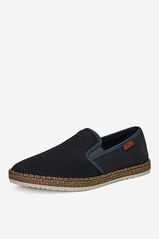 Espadrilky Rieker B5265-14 TMAVĚ MODRÁ