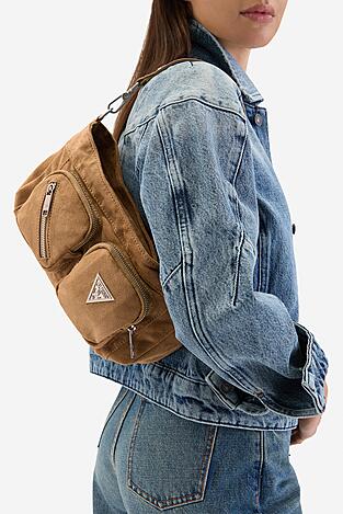 Дамска чанта GUESS JEANS CWBEO-GUESS-B-007-09 ТЪМНОБЕЖОВ