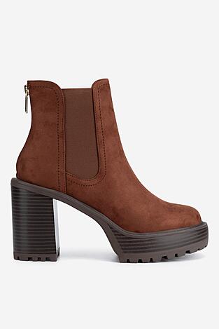 Botki NINE WEST WFA3374-1 Brązowy