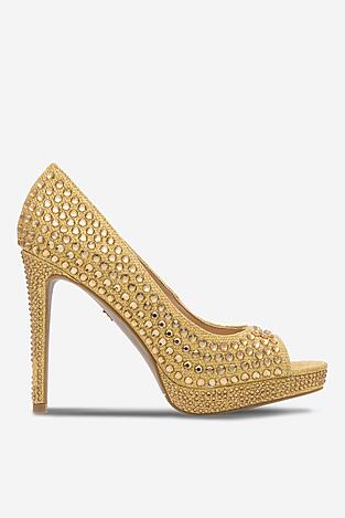 Елегантни обувки NINE WEST MAIRA SY8020-9NW ЗЛАТИСТ