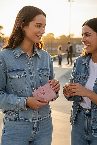Női pénztárca ROXY CEO-RX-W1-004-AW25 RÓZSASZÍN