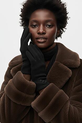Dámské rukavice NINE WEST CEO-NW-W6-003-AW25 ČERNÁ