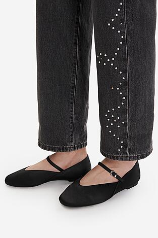 Baleriny Jenny CEO-HY824001-1 Czarny