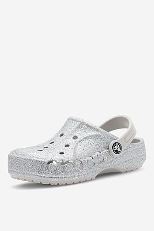Джапанка за басейн Crocs BAYA GLITTER CLOG K 207015-040 СРЕБРИСТ