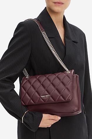 Torebka NINE WEST CEO-CHARLOTTE-S22560-5 Bordowy