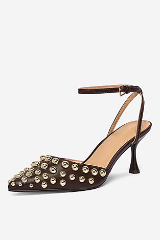 Czółenka DeeZee CEO-HY0570-1 Brązowy