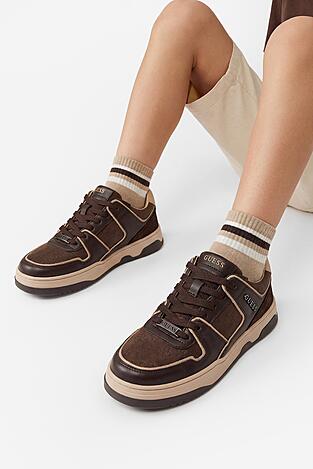 Sneakers GUESS CEO-BI12-CAROL-02 Brązowy