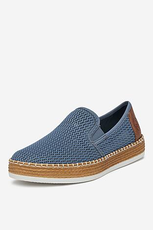 Espadryle Rieker L7873-12 Niebieski ciemny
