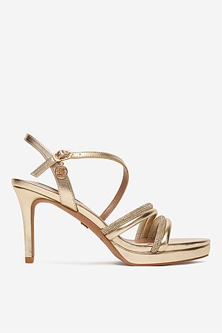 Sandały NINE WEST CEO-25120-2508 Złoty