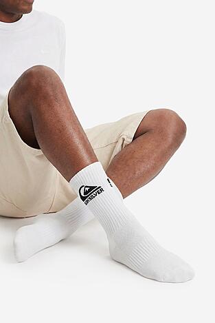 Zokni QUIKSILVER AS_QUIKSILVER_101W_SS25 (3-PACK) FEHÉR