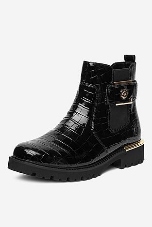 Botki Remonte D8684-03 Czarny