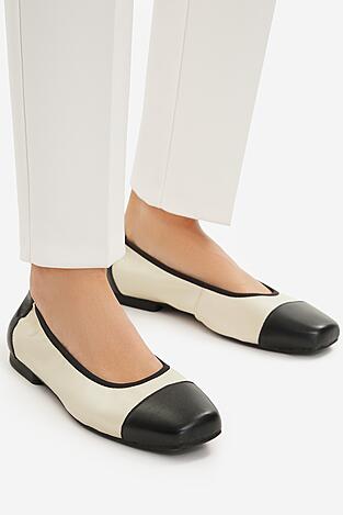 Baleriny Rieker L9351-80 Beżowy