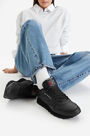 Obuwie sportowe Reebok EO-CLASSIC LEATHER 100008497 W Czarny