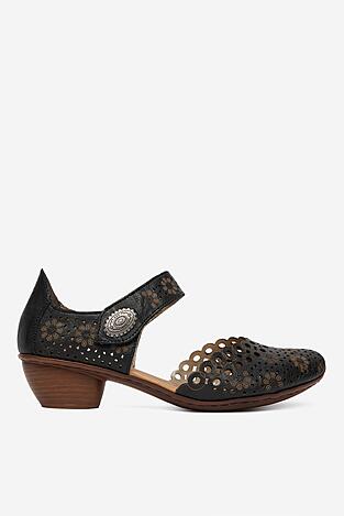 Czółenka Rieker CEO-43753-00 Czarny