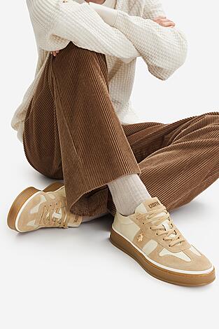 Sneakers U.S. POLO ASSN. EO-HAIRY001W/6LS1 Kremowy