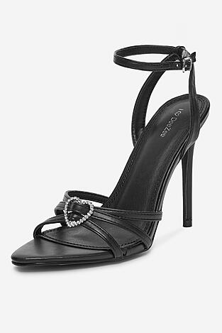 Sandály DeeZee SWEETIE BLACK PU ČERNÁ