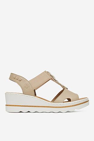 Sandały Rieker 67498-62 Beżowy