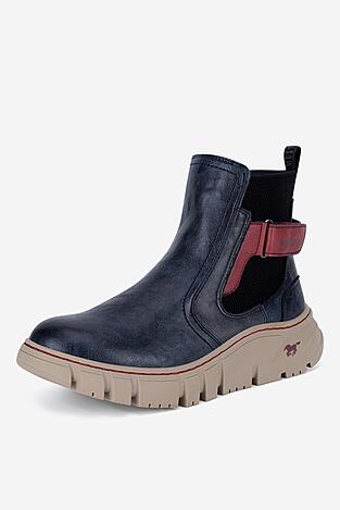 Členková topánka Mustang 1499-603-820 TMAVOMODRÁ