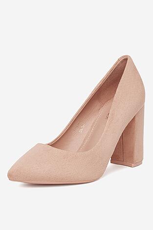 Czółenka DeeZee DZ0010 LIGHT PINK SU Różowy jasny