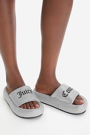 Klapki Juicy Couture CEO-WSS21515-04 Srebrny