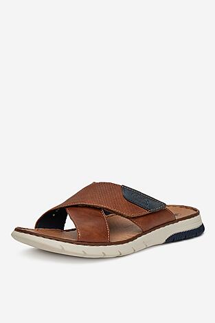 Klapki Rieker 25283-22 Brązowy