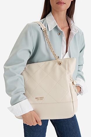 Kézitáska NINE WEST EO-BELLIS-LX10277 CSONTSZÍNŰ