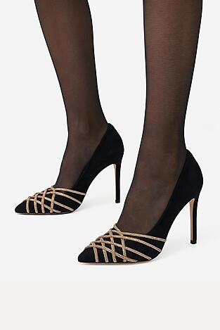 Czółenka EVA MINGE EO-KATE-V325-9331 Czarny