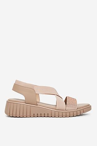Sandály Clara Barson R24AW02800 BÉŽOVÁ
