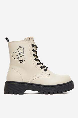 Vysoké šnurovacia topánky Winnie The Pooh CEO-CS-AW25-234WTP BÉŽOVÁ