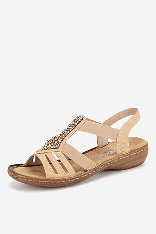 Sandały Rieker 60803-20 Brązowy