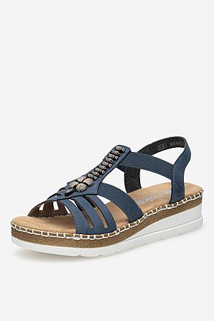 Sandały Rieker V1206-14 Niebieski