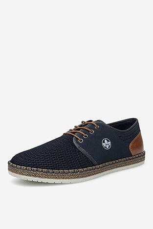 Espadryle Rieker B5249-14 Niebieski
