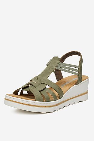 Sandale Rieker 67459-52 VERDE DESCHIS