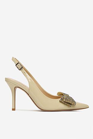 Czółenka EVA MINGE ANEMONE-V1892-56-1 Beżowy