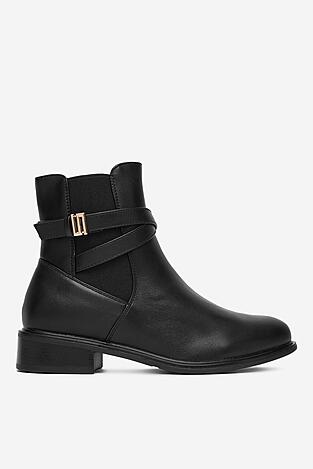 Bokacsizma DeeZee HX20207-182 FEKETE
