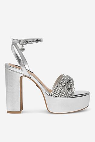 Sandały NINE WEST WFA2736-1 Srebrny
