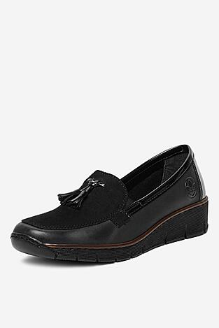 Mokaszin Rieker 53771-00 FEKETE