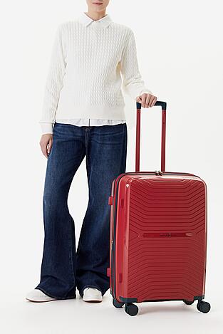 Walizka Beverly Hills Polo Club CEO-BHPC-WAL-006-M Czerwony