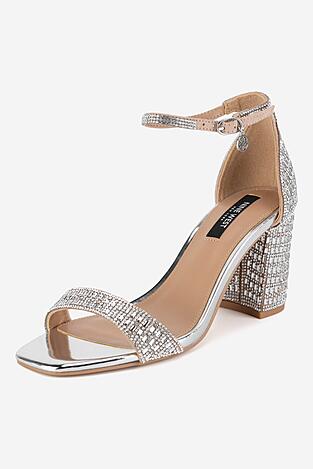 Sandály NINE WEST WFA3032-1 STŘÍBRNÁ