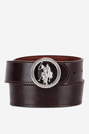 Dámský pásek U.S. POLO ASSN. AIUXT2567WAJ TMAVĚ HNĚDÁ