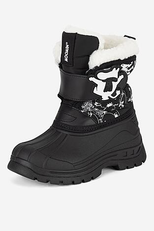 Vysoké šnurovacia topánky MOOMIN AW24-135MMN ČIERNA