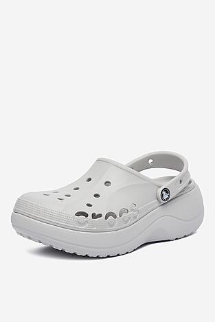 Klapki basenowe Crocs C-BAYA PLATFORM CLOG 208186-101 Szary