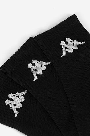 Ponožky Kappa Z4444_AW24 (3-PACK) ČIERNA
