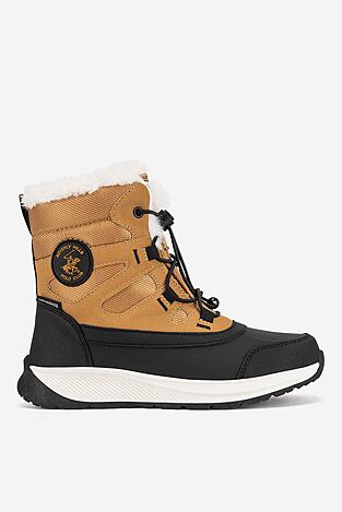 Šněrovací vyšší obuv Beverly Hills Polo Club A23F0881A-2 CAMEL