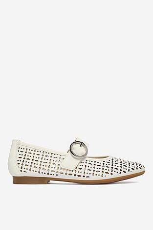 Baleriny Remonte CEO-D0K16-80 Biały