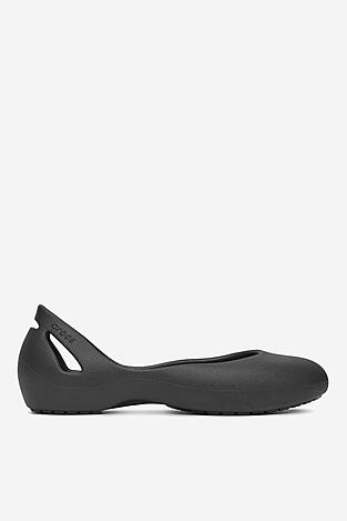 Plážové pantofle Crocs KADEE FLAT BLK 210833-001 ČERNÁ