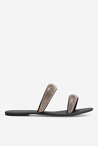 Klapki NINE WEST WFA2735-1 Złoty