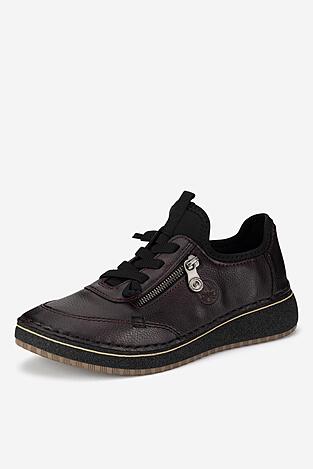 Polobotka Rieker 50968-35 BORDÓ TMAVÁ