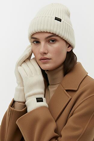 Dámske rukavice Mexx CEO-MEXX-W6-001-AW25 BÉŽOVÁ